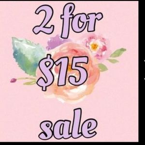Pick any 2 items $15 and under!
